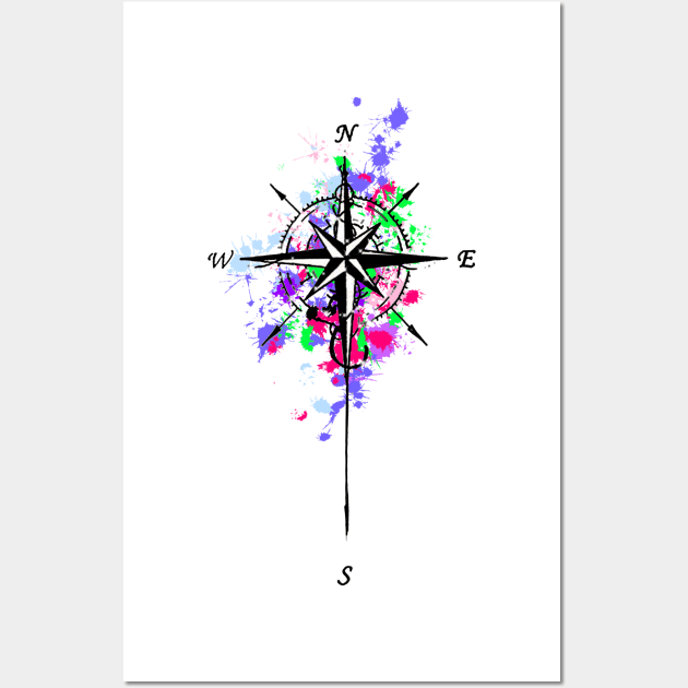 Splash Compass Wall Art by Sonoyang